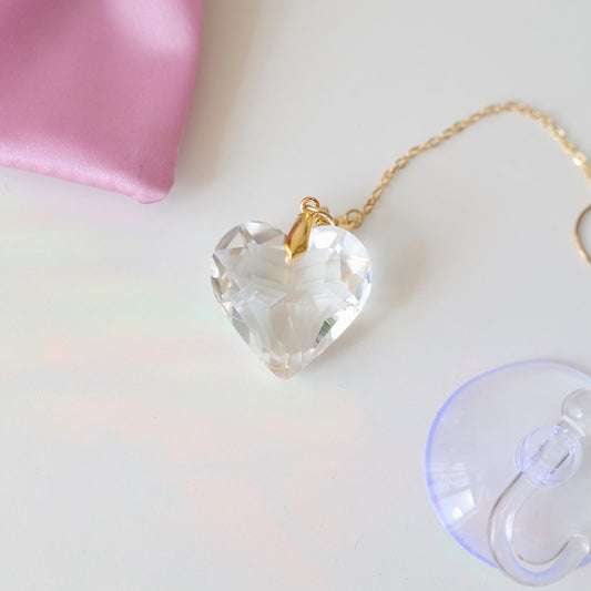 Suncatcher en forme de coeur Rayonne