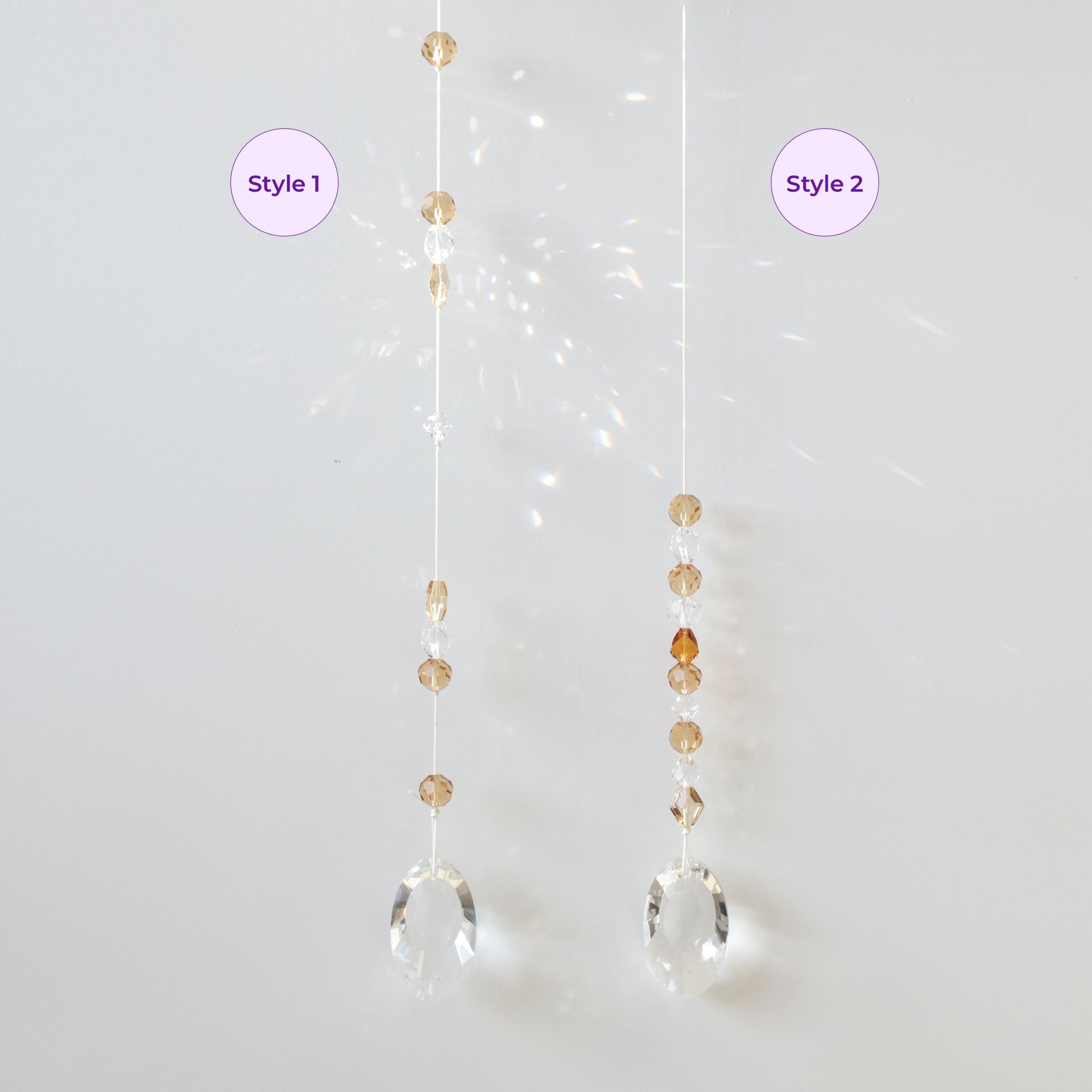Possibilités de réalisations de Suncatchers réalisé grâce au Kit DIY Rayonne