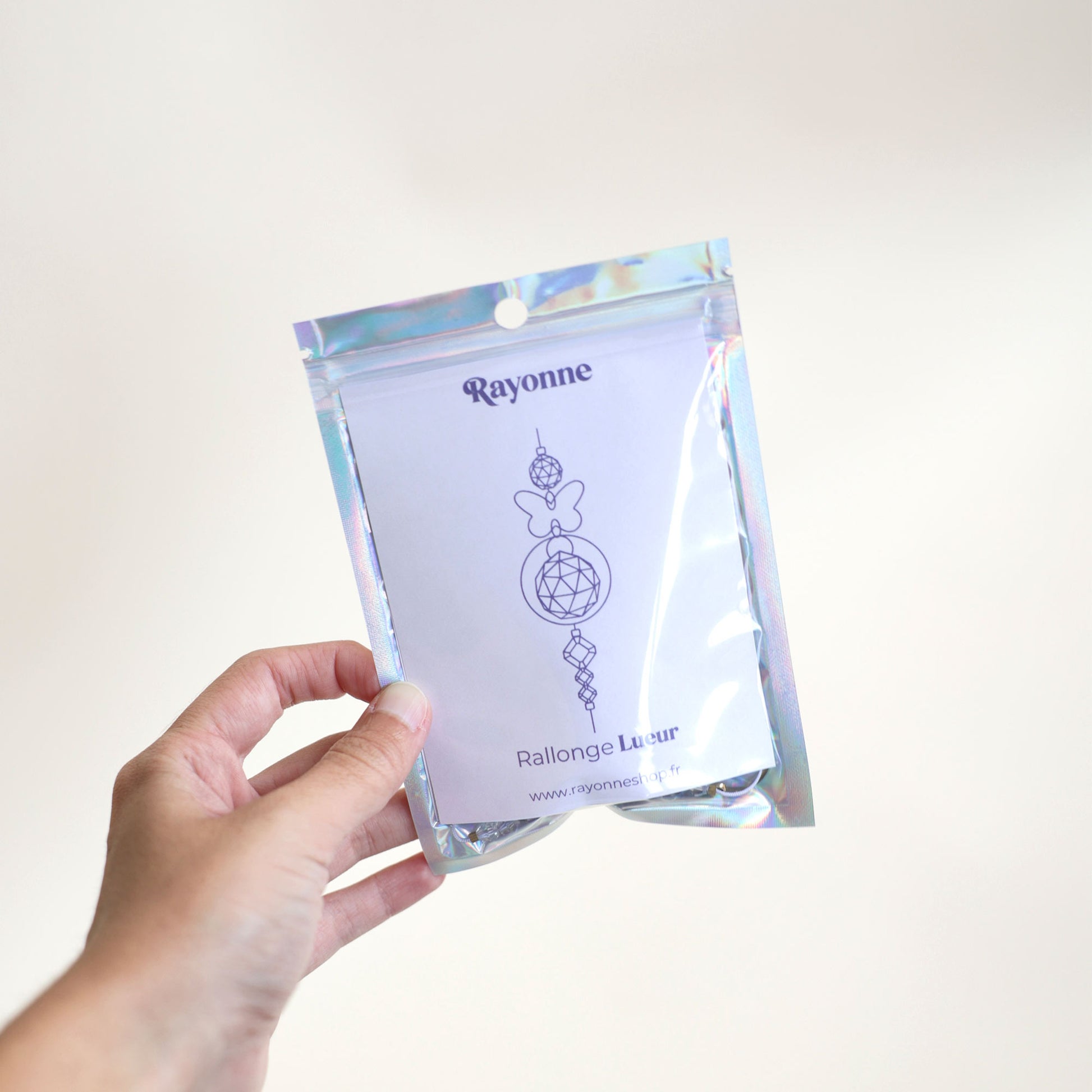 Packaging de la marque Rayonne®, emballage de la rallonge de Suncatcher Lueur