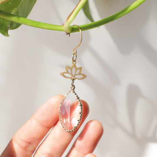 Suncatcher qui s'accroche à une plante, grâce à son crochet