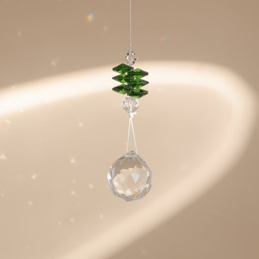 suncatcher en cristal suspendu