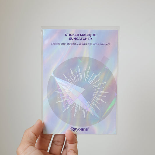 suncatcher de fenêtre avec imprimé soleil