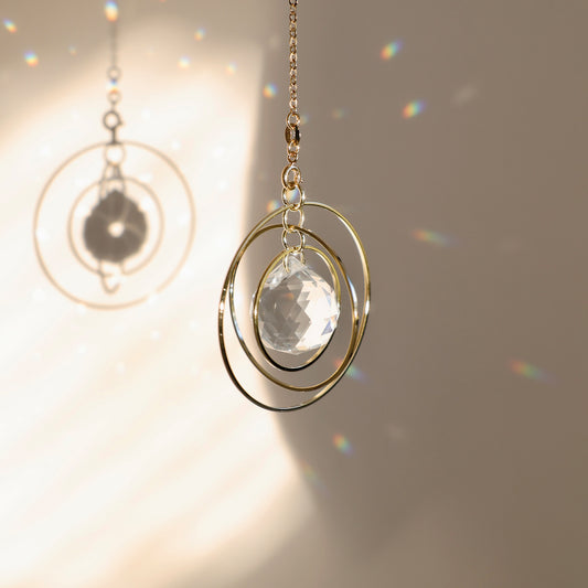 Attrape-soleil, Boule de cristal transparent, Suncatcher Rayonne®