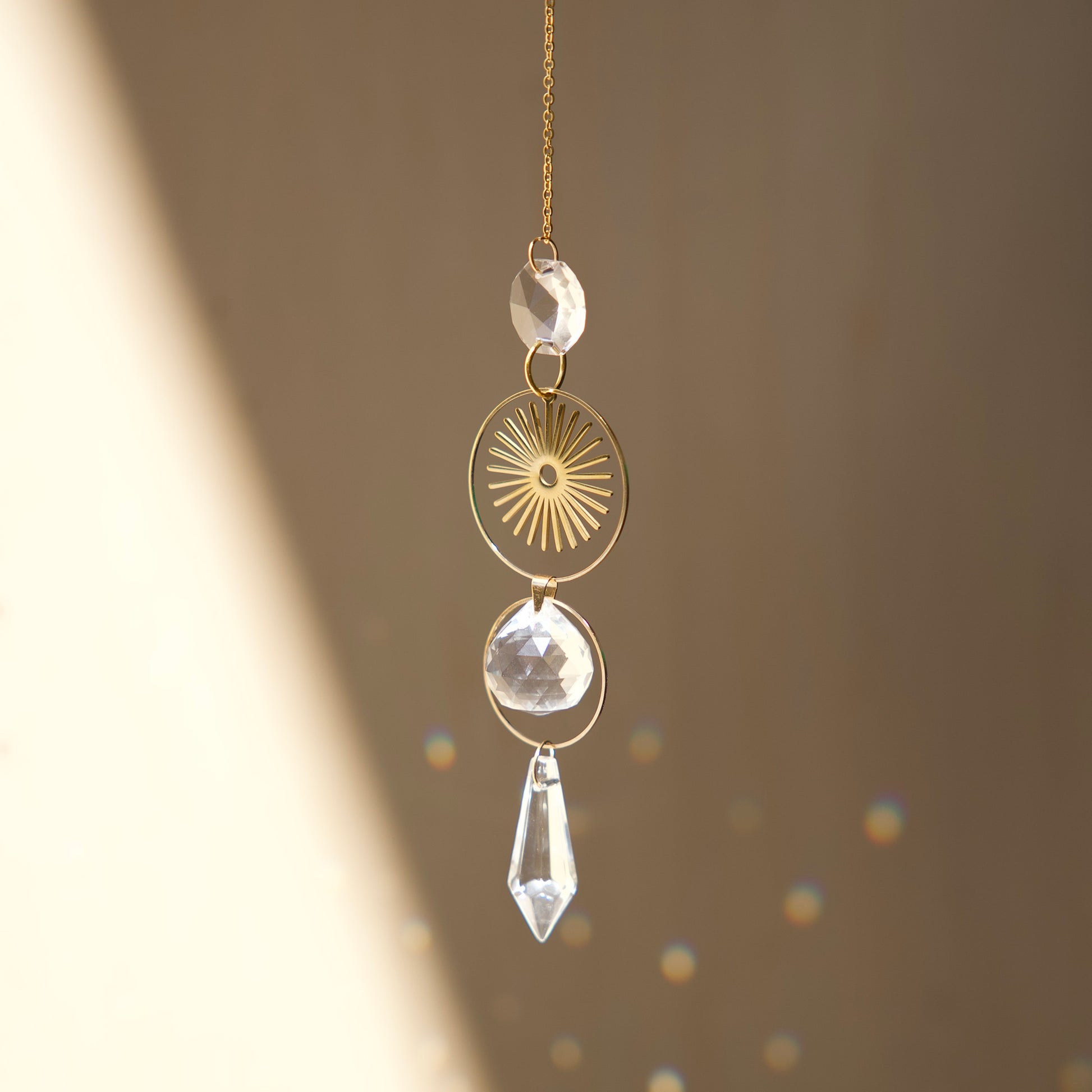 Attrape soleil avec cristal pour décoration d'intérieur