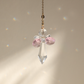 Ange en cristal rose et transparent, Rayonne®