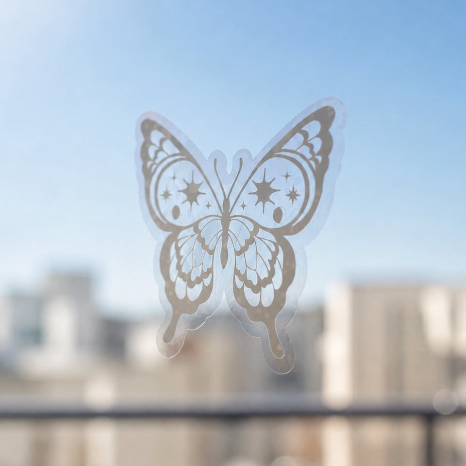 Sticker de fenetre suncatcher en forme de papillon