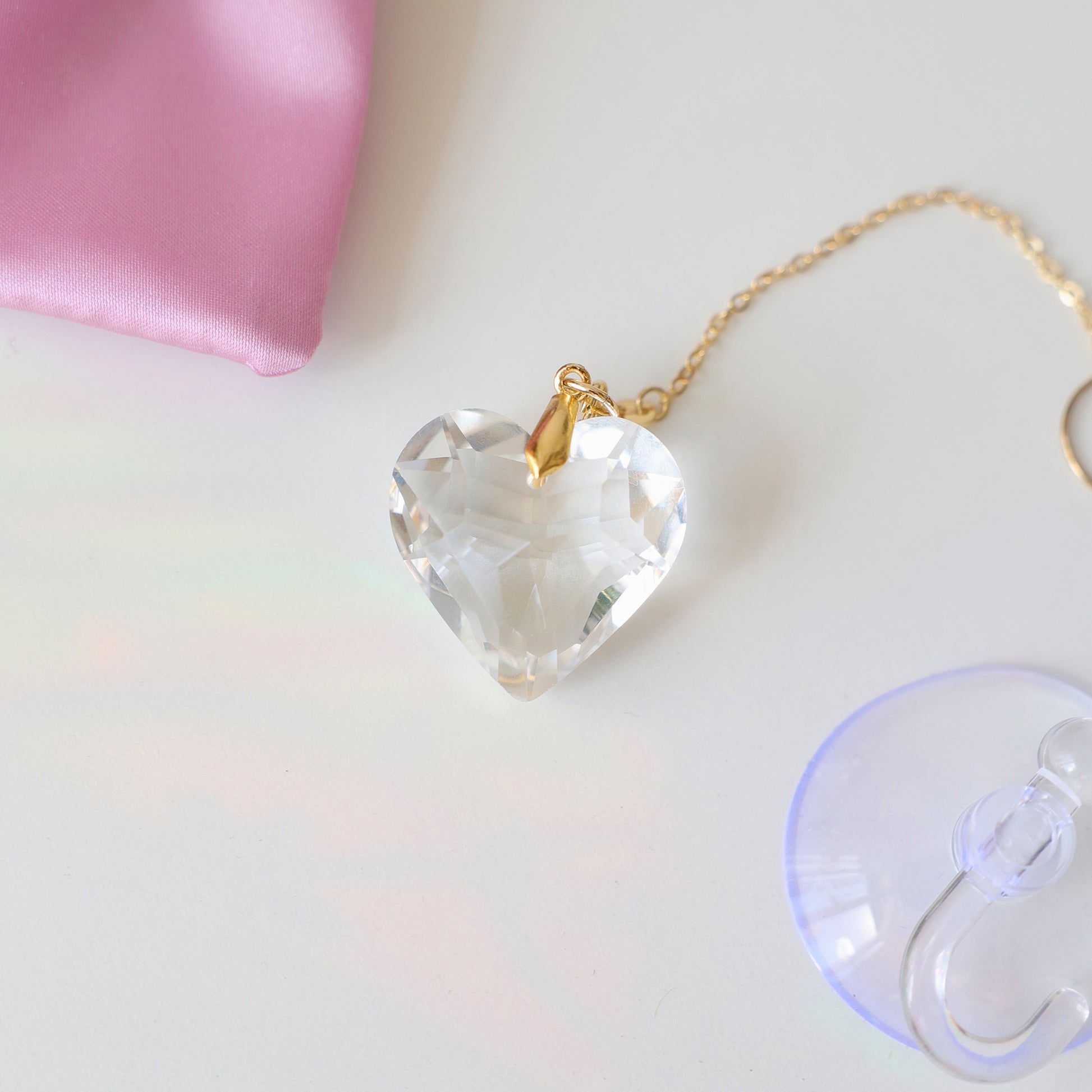 Suncatcher en forme de coeur Rayonne