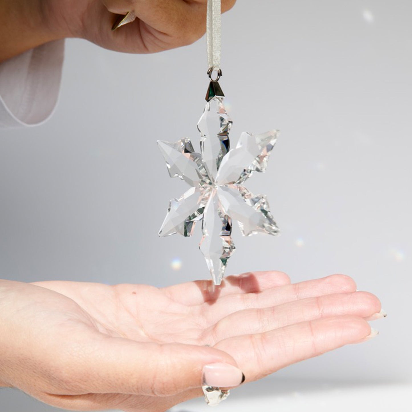 Décoration de Noël Flocon en cristal