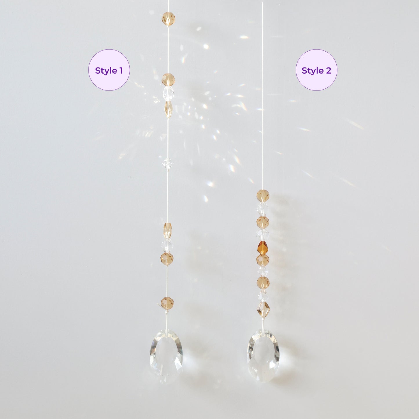 Possibilités de réalisations de Suncatchers réalisé grâce au Kit DIY Rayonne