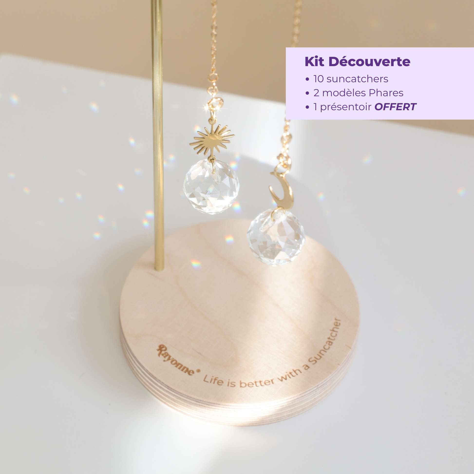 kit de suncatchers rayonne réservé aux professionnels et boutiques 