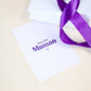 Coffret cadeau Fête des Mères avec Suncatcher MAMAN, sac violet et carte message