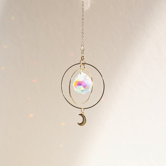 Attrape-soleil avec lune, Suncatcher Rayonne®