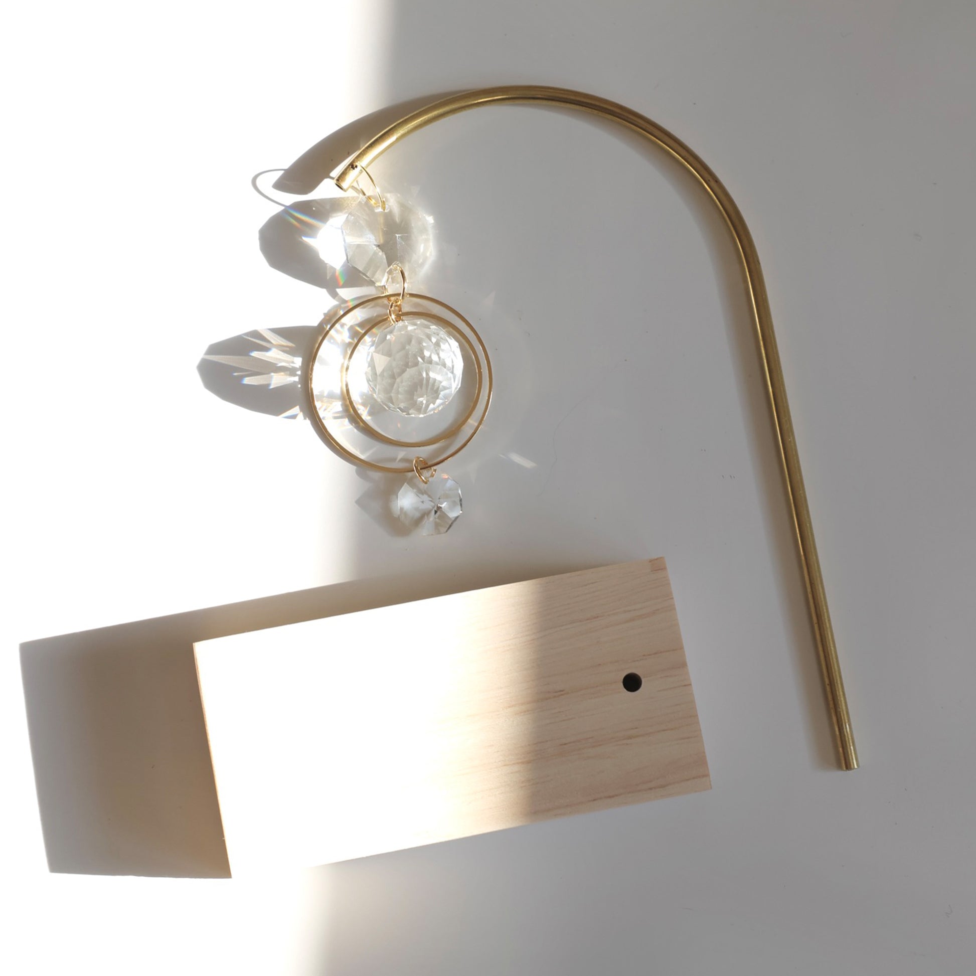 Capteur de lumière avec base en bois - Rayonne®