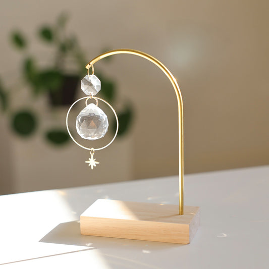 Suncatcher à poser avec socle en bois - Rayonne®