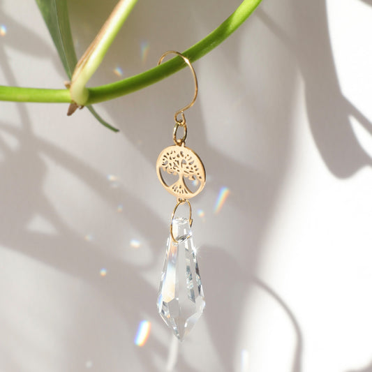 Suncatcher avec symbole arbre de vie