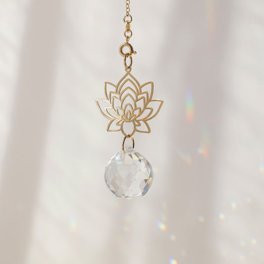 Suncatcher Rayonne en forme de fleur de lotus