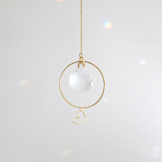 Suncatcher bisou avec coeur