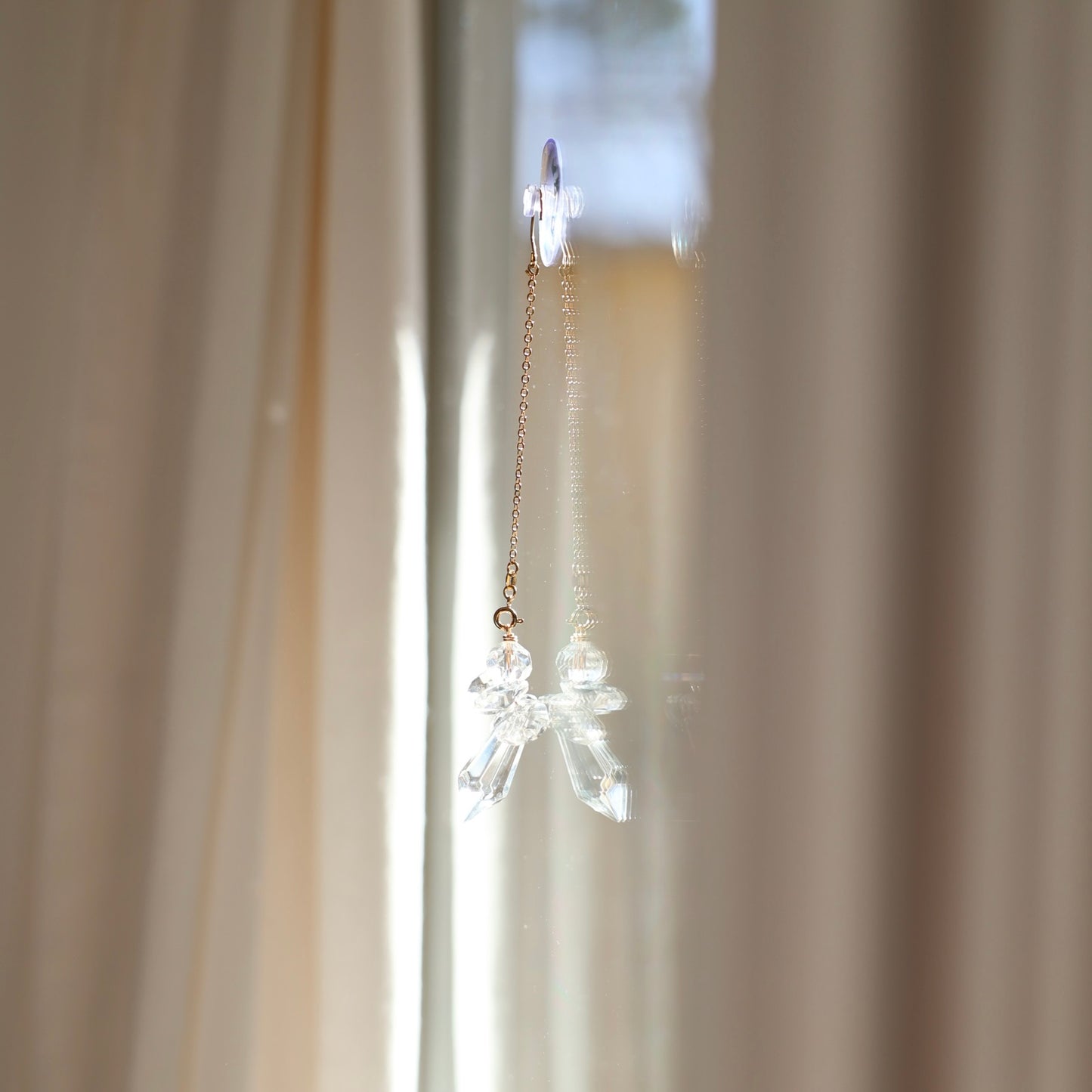 ange en cristal suncatcher pour fenetre 