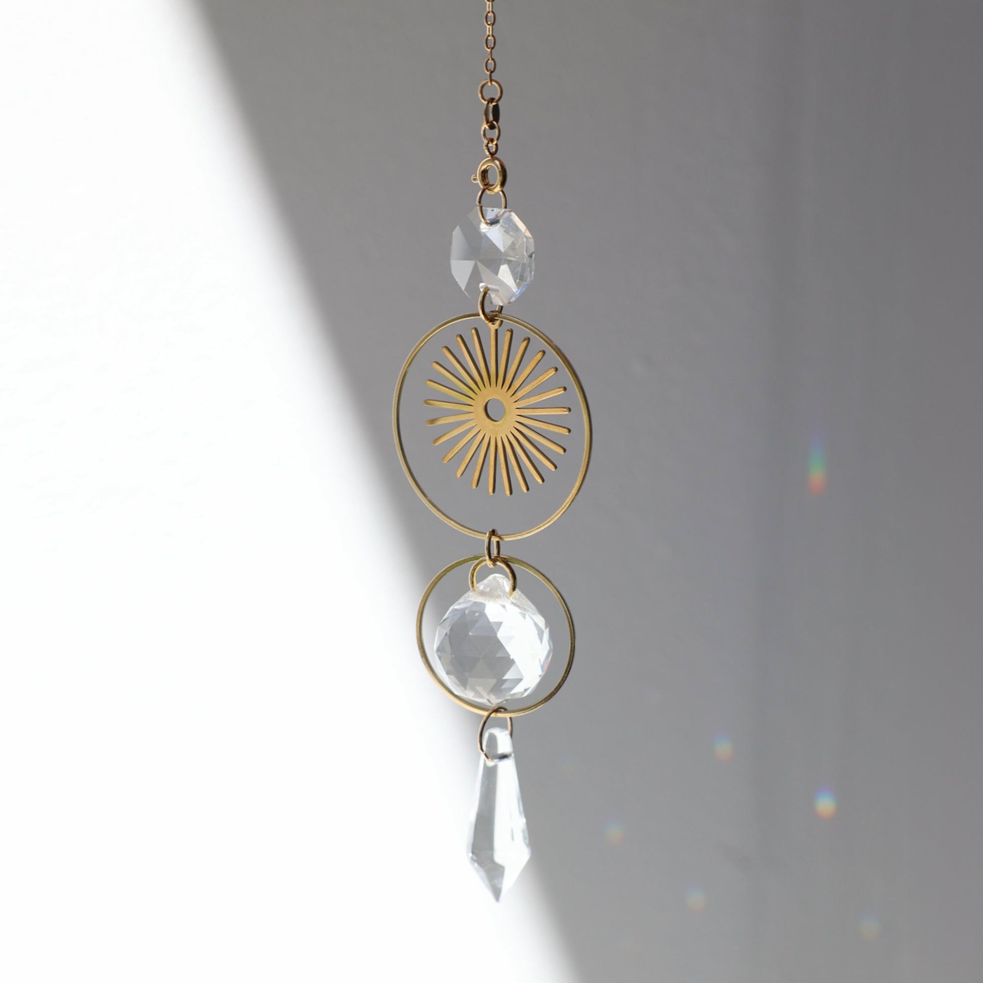 Suncatcher avec soleil doré Rayonne®