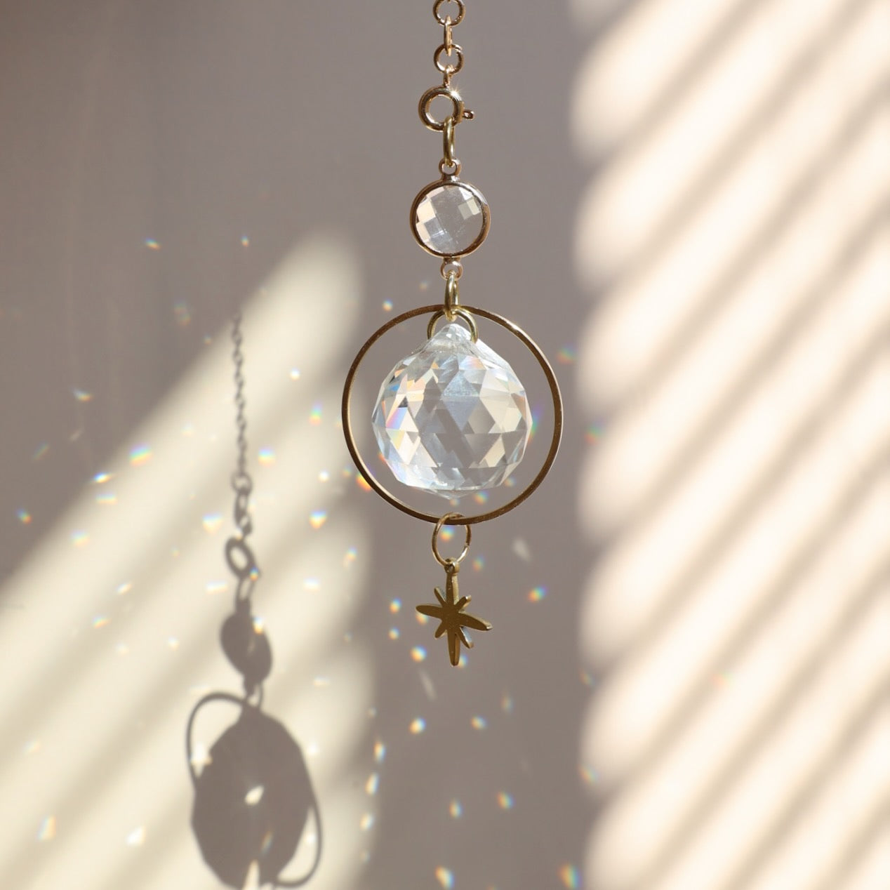 suncatcher en cristal rayonne
