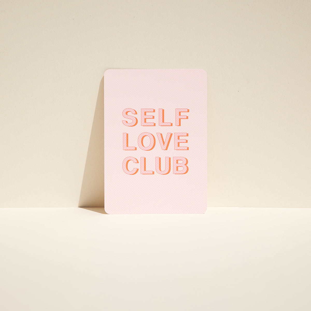 Carte de motivation et inspirante Self Love Club