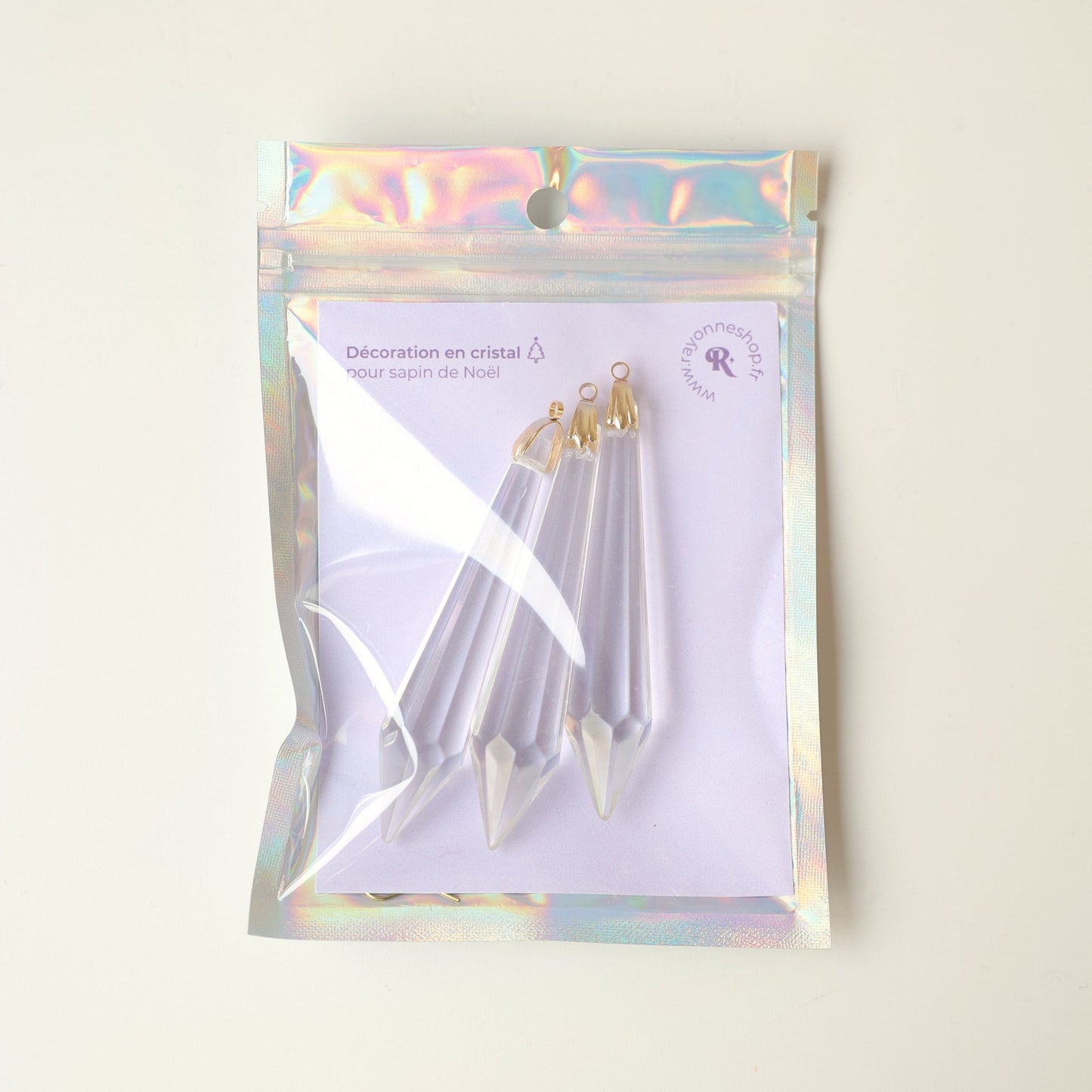 decoration en cristal pour sapin de noel 