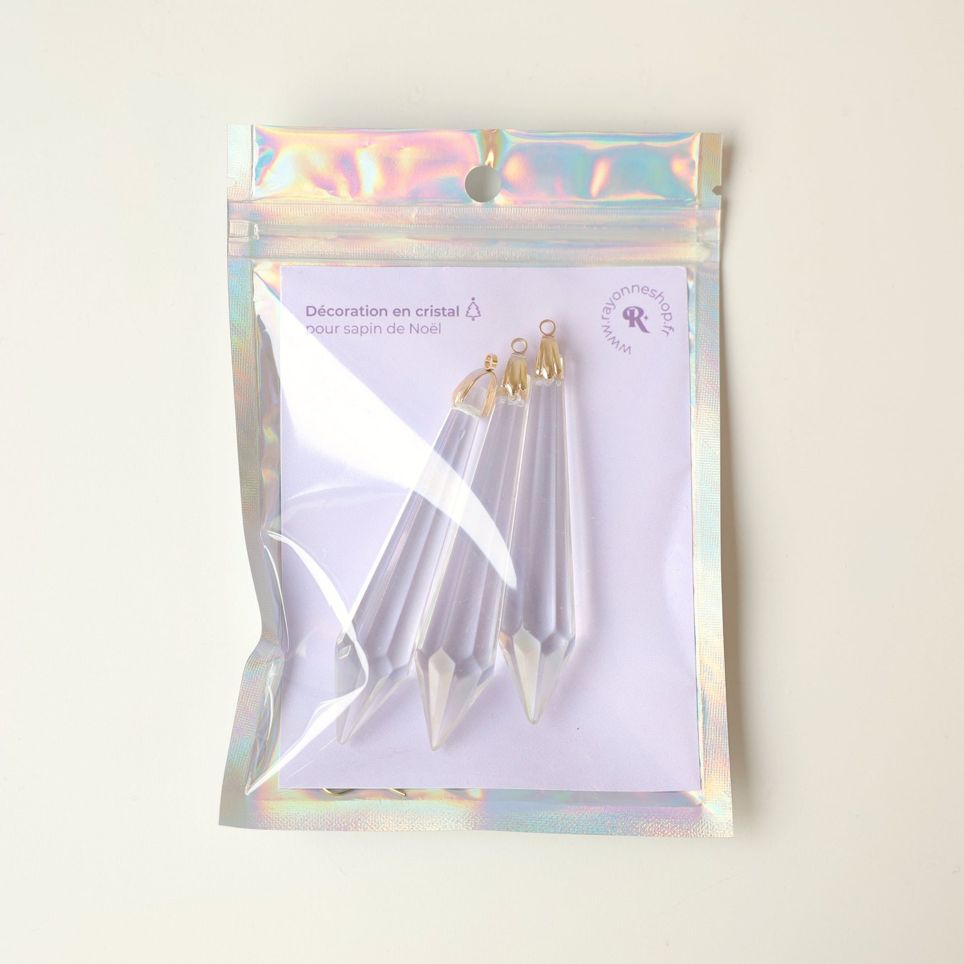 decoration en cristal pour sapin de noel 