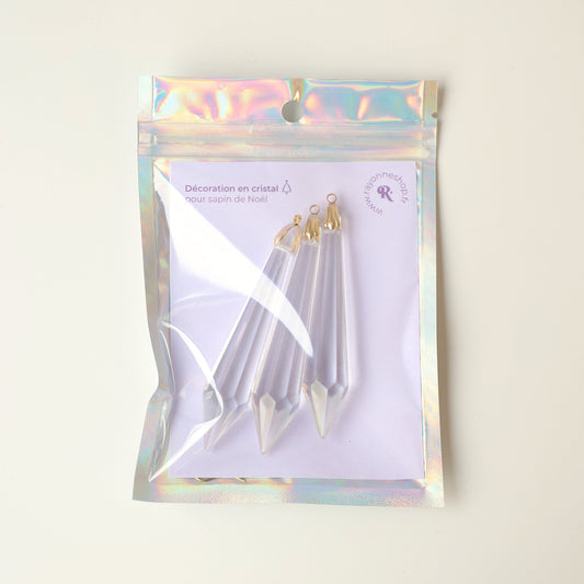 decoration en cristal pour sapin de noel 