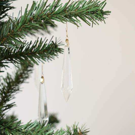 cristal de sapin en forme de goutte 