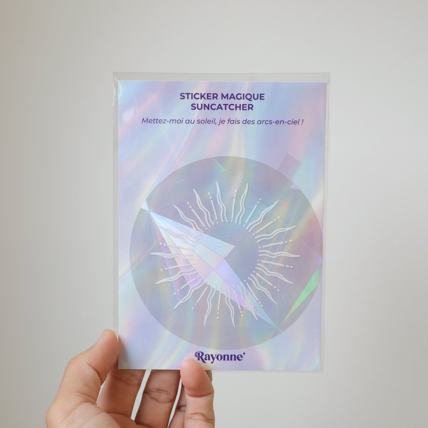 suncatcher de fenêtre avec imprimé soleil 