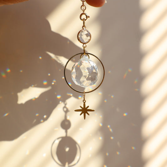 attrape soleil en cristal à suspendre