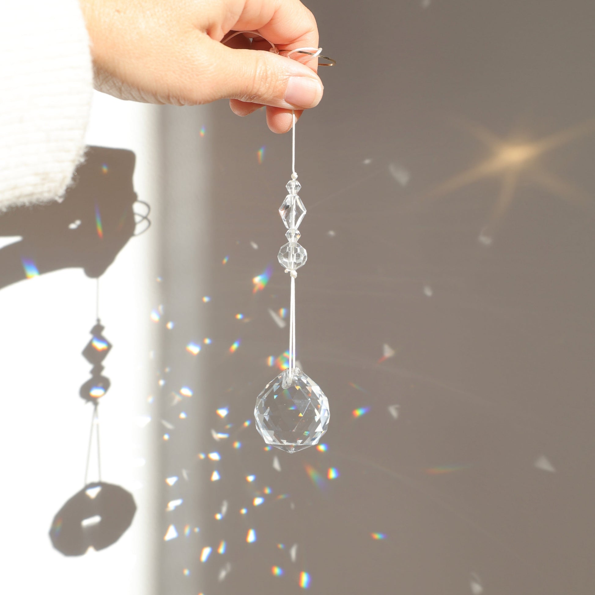 suncatcher en cristal rayonne 