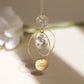 Suncatcher avec prénom ou date de naissance gravé sur le médaillon pour un cadeau de naissance ou d'anniversaire